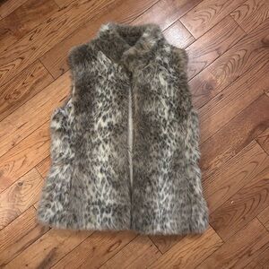 Banana Republic Faux Fur Vest